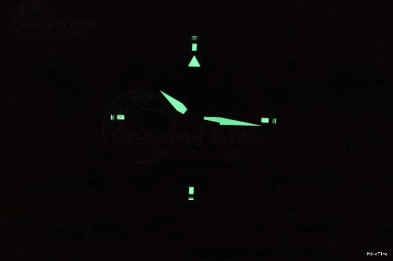 MIROTIME 0122 Vibrant Mark XVIII IW327001 SS M+F 1:1 Best Edition Black Dial on Black Leather Strap A 7055